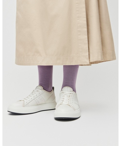 ★ECCO★レディース ストリート エース Women's ECCO® Street Ace Leather Sneaker | White