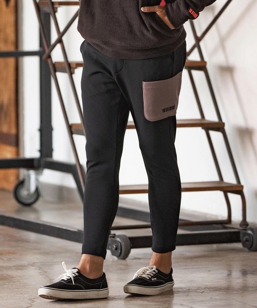 felkod パンツ mp12595-One Side Out Pocket Easy Pants