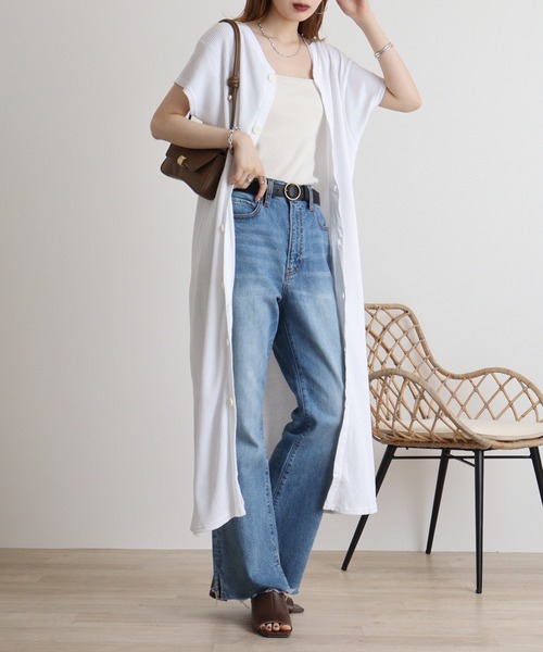 atONE（アットワン） ワンピース 夏 半袖 3WAY ワッフルバックボタン