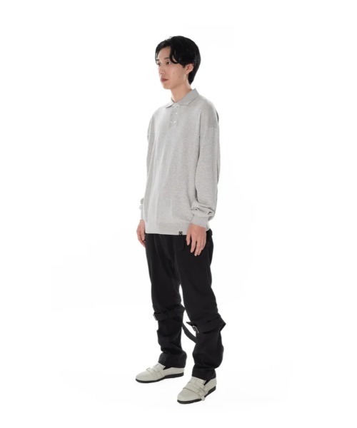 PHINGERIN セーター ニット DOUBLE KNIT POLO (PD-242-KN-051) メンズ 