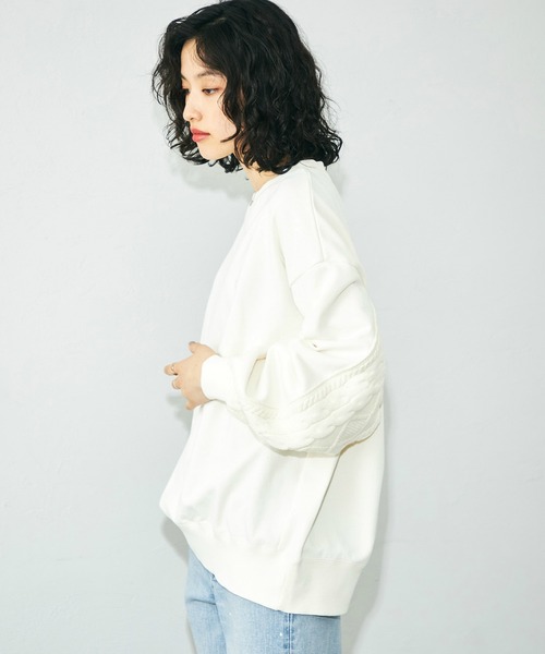 Lee トレーナー スウェット Lee/リー ニットパネル ルーズ