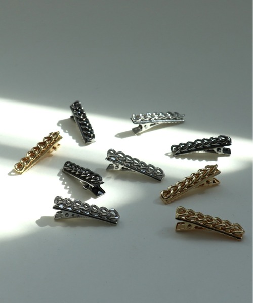Three Four Time（スリーフォータイム） ヘアクリップ メタルチェーン