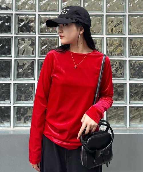 Narcissus（ナルシス） tシャツ 「Narcissus」ベロアロンT レディース 