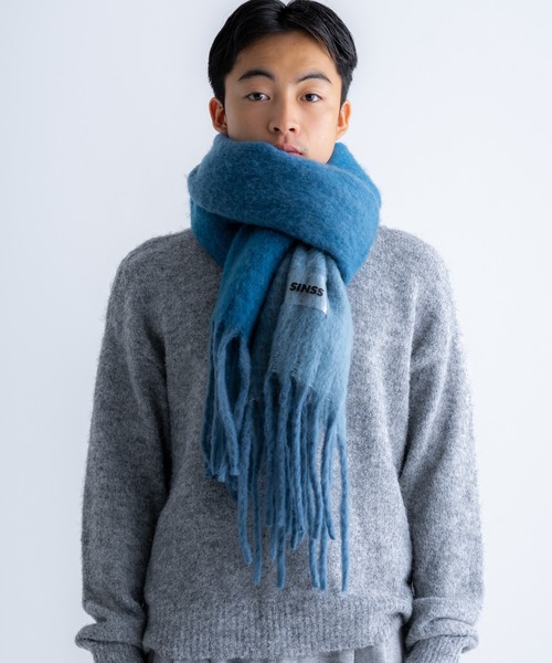 SINSS マフラー Cashmere Blend Gradation Muffler / カシミヤブレンド