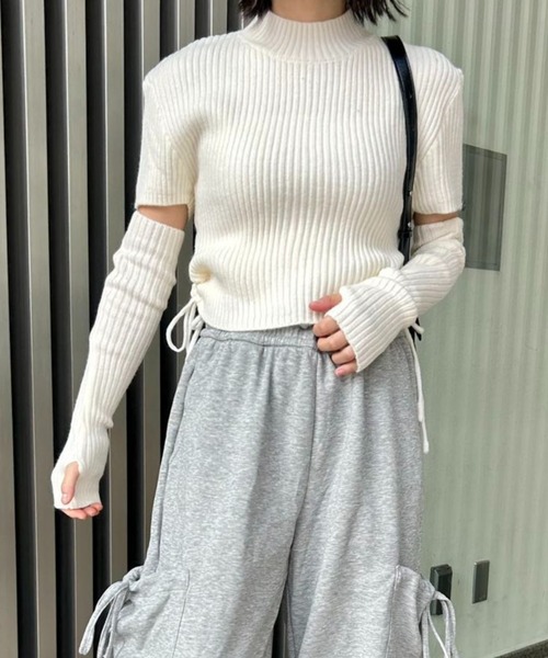 ニット セーター アームカバーニットセーター レディース : ZOZOTOWN