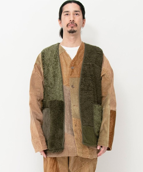 Johnbull（ジョンブル） ベスト ジレ 「rebear by johnbull」パッチ