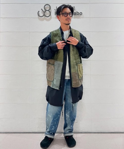 Johnbull（ジョンブル） ベスト ジレ 「rebear by johnbull」パッチ