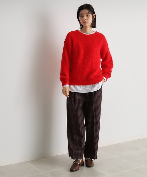 ニット セーター ソフトシャギーヤーンプルオーバー レディース THE SHOP TK ニット セーター ソフトシャギーヤーンプルオーバー