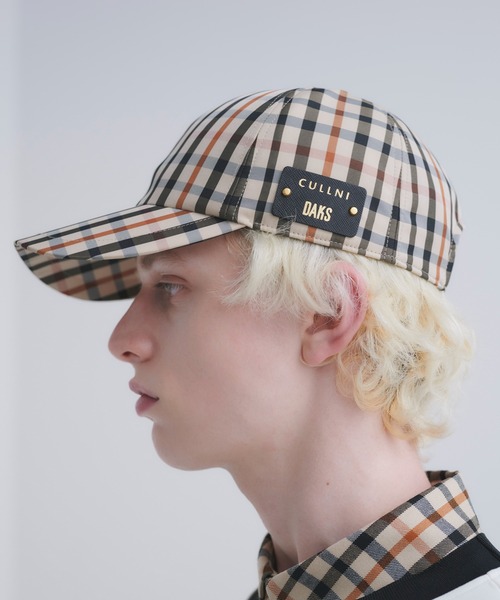 帽子 CULLNI Chino Leather Emblem Cap CP002 CULLNI（クルニ） キャップ 帽子 CULLNI for DAKS LONDON Leather