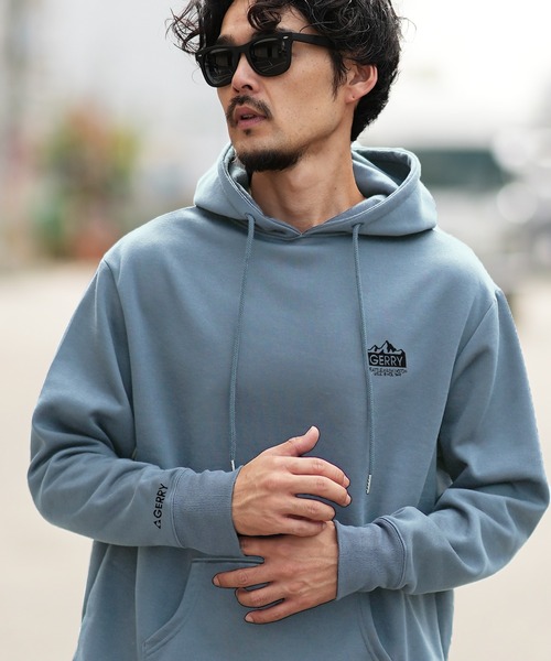 Woolrich別注×A.G.SPALDINGパーカーグレー紺クレイジーパターン WOOLRICH - Woolrich × A.G.SPALDING パーカー 40 グレー ネイビー