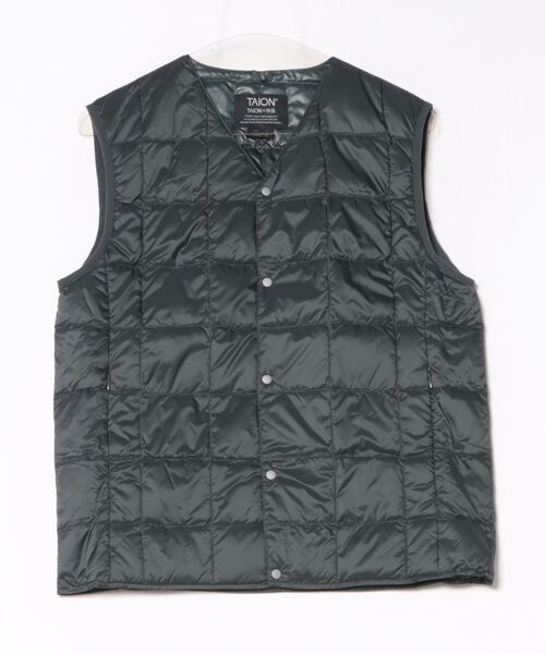 【新品】タイオン　レディース　ベストVネックジップ TAION（タイオン） ダウンベスト ベスト 「TAION」MILITARY W-ZIP V