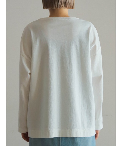 FIL DE FER tシャツ スプリングフラワープリント ロンTEE