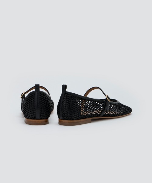 PELLICO パンプス BOLLE メリージェーン メッシュ 1.0cm BLACK
