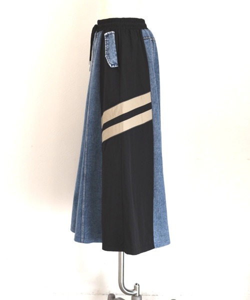 【美品】Eimee Law エイミーロウ 異素材切替パッチワークデニムJK 美品】Eimee Law エイミーロウ 異素材切替パッチワークデニムJK