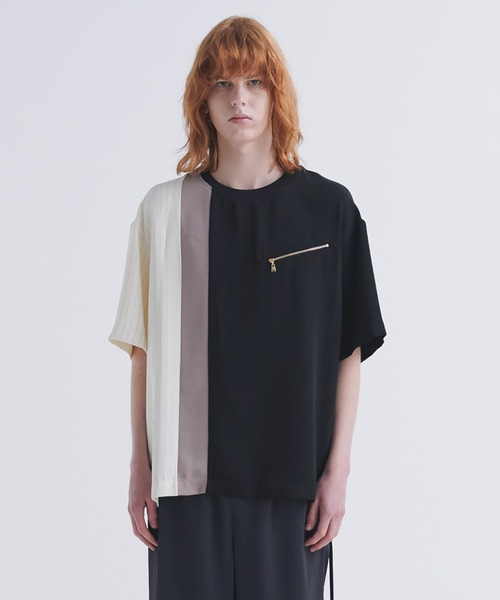 CULLNI tシャツ Double Satin Bi Color Pullover メンズ