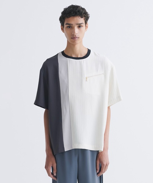 CULLNI tシャツ Double Satin Bi Color Pullover メンズ