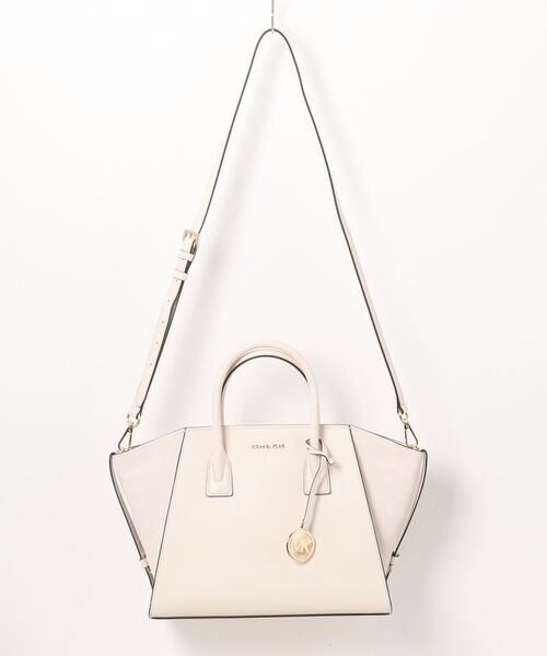 MICHAEL KORS ベージュ スエード ハンドバッグ MICHAEL KORS ハンドバッグ AVRIL レザー スエード サッチェル