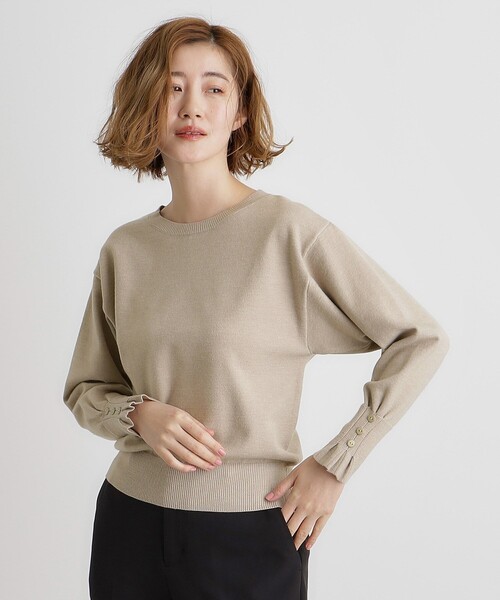 grove（グローブ） ニット セーター タックスリーブニット レディース