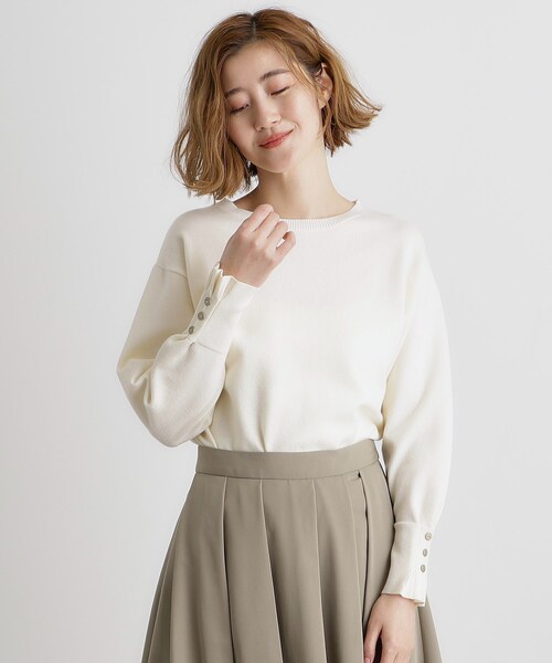 grove（グローブ） ニット セーター タックスリーブニット レディース