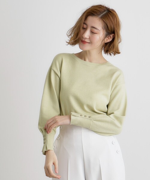 grove（グローブ） ニット セーター タックスリーブニット レディース