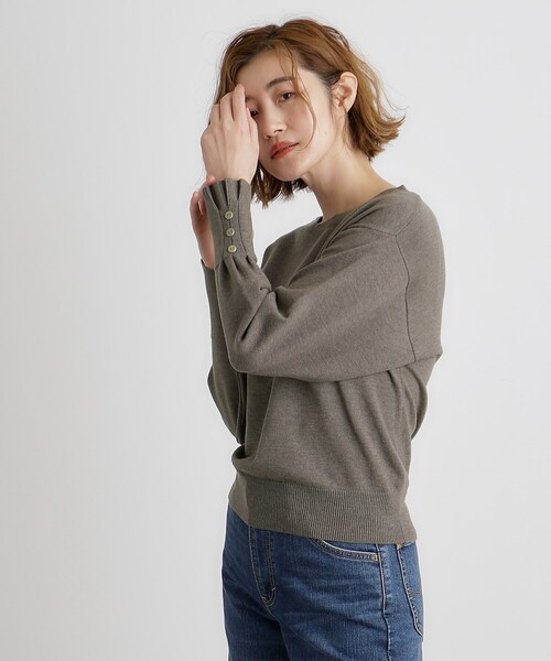 grove（グローブ） ニット セーター タックスリーブニット レディース