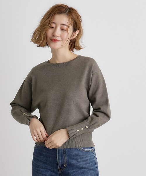 grove（グローブ） ニット セーター タックスリーブニット レディース