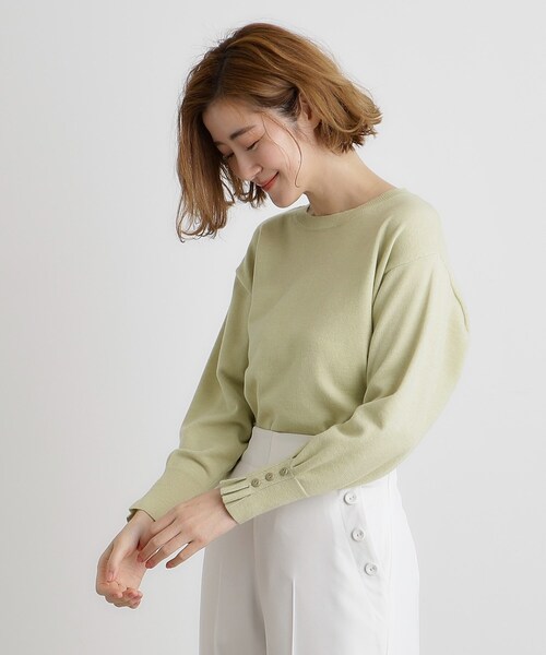 grove（グローブ） ニット セーター タックスリーブニット レディース