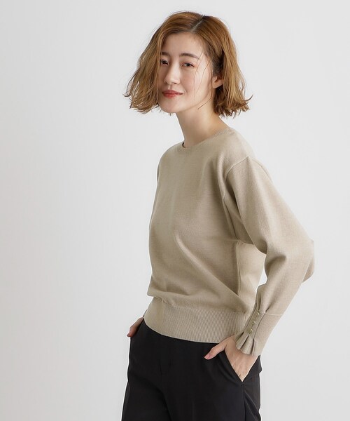 grove（グローブ） ニット セーター タックスリーブニット レディース