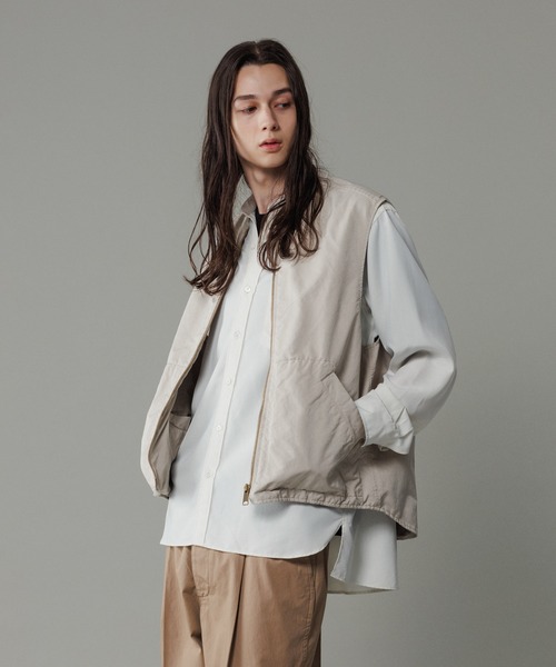 ADAM ET ROPE'（アダムエロペ） ベスト ジレ 「小松マテーレ」ジップ