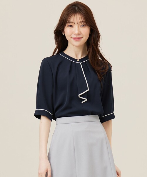 リンカブル　ピコカラーブラウス　バイカラー TOPS | LINKABLE