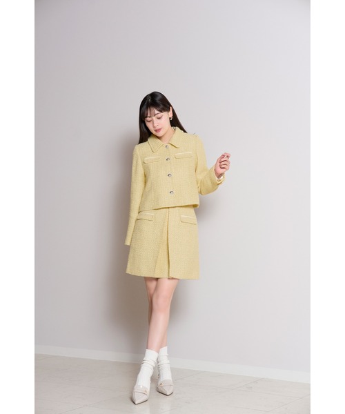 herlipto shimmer tweed skirt スカート Her lip to スカート Shimmer Tweed Skirt : ZOZOTOWN Yahoo!店