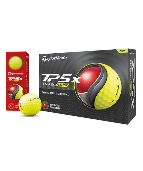 新品　NEW TP5x Pix イエロー ボール Amazon.co.jp: テーラーメイド TP5 ボール TP5x pix ボール 3