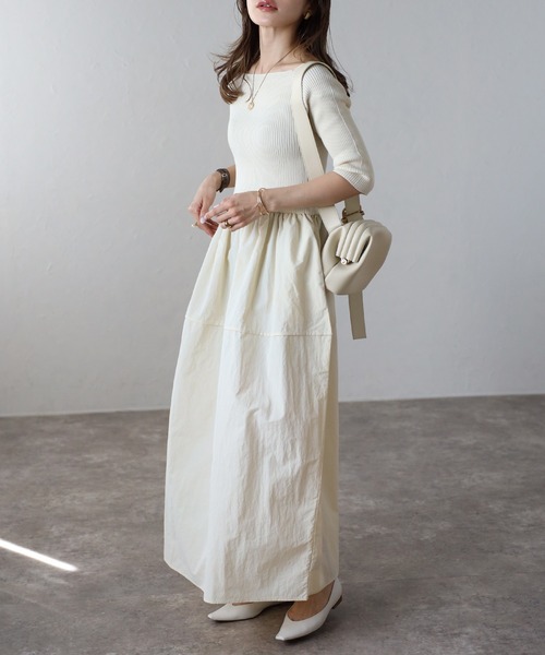 Bonjour Sagan（ボンジュールサガン） ワンピース スクエアネック