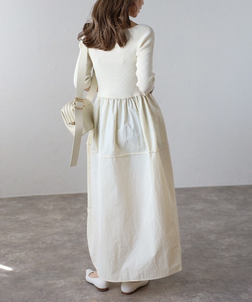 Bonjour Sagan（ボンジュールサガン） ワンピース スクエアネック