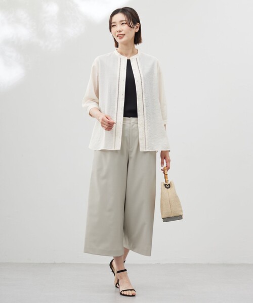 リネンシャツ ブラウス シャツ 「WEB限定カラーあり・洗える」Sheer 