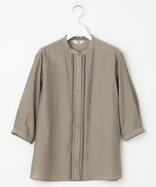 リネンシャツ ブラウス シャツ 「WEB限定カラーあり・洗える」Sheer