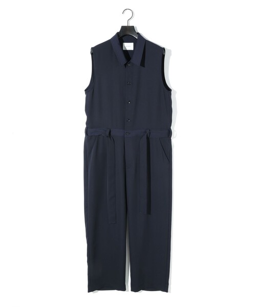 サロペット オーバーオール MIDIUMISOLID for Ladies ベルト付きオールインワン レディース