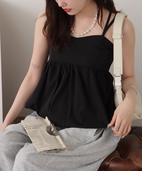ROOP TOKYO キャミソール Balloon Peplum Camisole / バルーンペプラム
