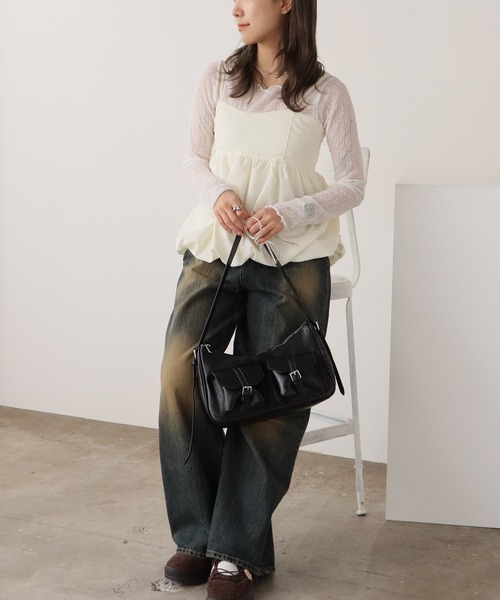 ペプラムバルンキャミソール ROOP TOKYO キャミソール Balloon Peplum Camisole / バルーン