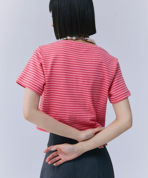 EIMY ISTOIRE（エイミーイストワール） tシャツ eimyボーダー Tシャツ