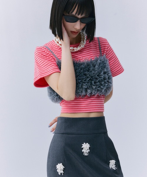 EIMY ISTOIRE（エイミーイストワール） tシャツ eimyボーダー Tシャツ