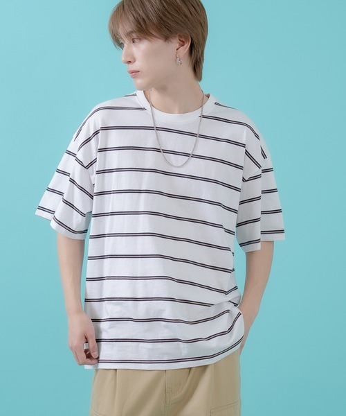MARNI マルチボーダー 半袖Tシャツ improves（インプローブス） tシャツ マルチボーダー 半袖Tシャツ