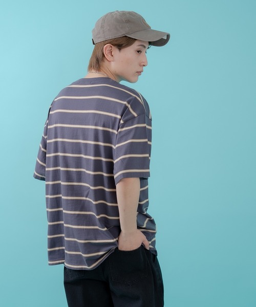 improves（インプローブス） tシャツ マルチボーダー 半袖Tシャツ