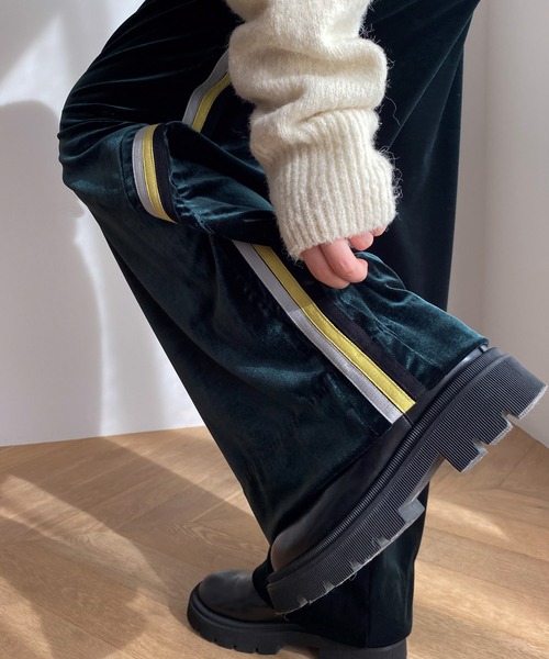 「CANAL JEAN」 「red chop works」イージーパンツ 36 ブラウン レディース_画像6