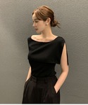 サマーニット ニット セーター ノースリーブ風...の詳細画像3