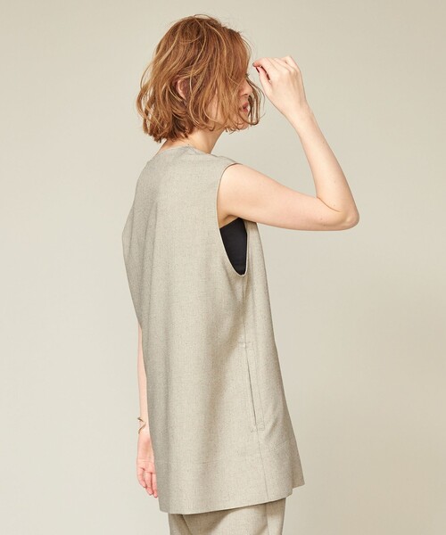 conte ディープVネック ジレ conte ベスト ジレ 「conte」ディープVネック レディース