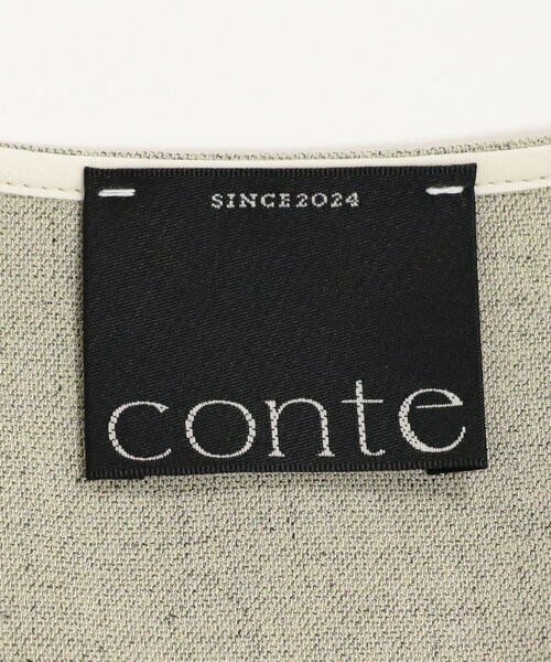 conte ジレ conte ベスト ジレ 「conte」ディープVネック レディース