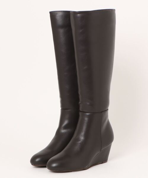 「31 Sons de mode」 ロングブーツ M ダークブラウン レディース_画像2