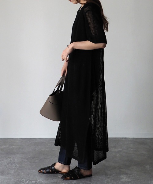 「Riberry」 ニットワンピース MEDIUM ブラック レディース_画像4