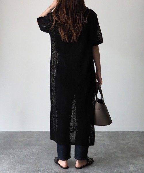 「Riberry」 ニットワンピース MEDIUM ブラック レディース_画像5